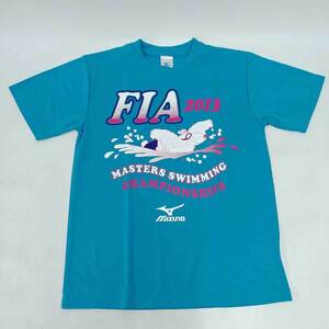 【中古・未使用品】ミズノ 競泳 FIA マスターズ 2013 スイミング チャンピオンシップ ドライシャツ Tシャツ M ユニセックス MIZUNO 水泳