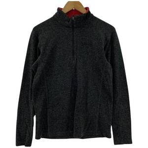 ゆうパケットOK Marmotマーモット ウール混　ハーフジップ カットソー sizeＳ/チャコールグレー