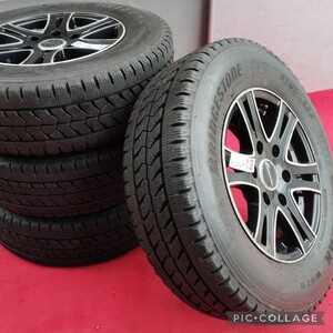 HOTSTUFF Exceeder 15インチ 6J +33 PCD 139.7 6H ハブ径 約108ｍｍ 215/70R15 107/105L LT（ブリヂストン）BLIZZAK W979 4本 ハイエース 