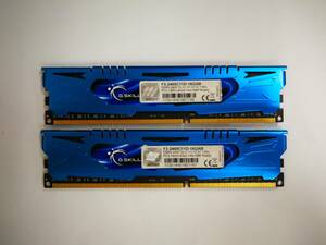 レア 保証あり G.Skill製 F3-2400C11D-16GAB DDR3-2400 PC3-19200 メモリ 8GB×2枚 計16GB デスクトップパソコン用 