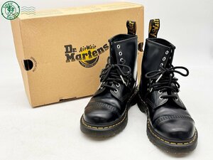 AK0606357　◎ 1円 ～ Dr.Martens ドクターマーチン ブーツ 1460 HDW ブラック サイズ UK6 メンズシューズ JP25cm相当 箱付 中古品 used品