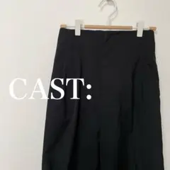 CAST:  キャスト コロン　ワイド　パンツ　黒　ブラック