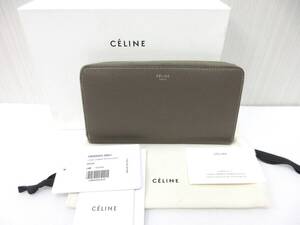 CELINE セリーヌ 105003AFE ラージジップドマルチファンクション ラウンドファスナー 長財布 ウォレット レザーa