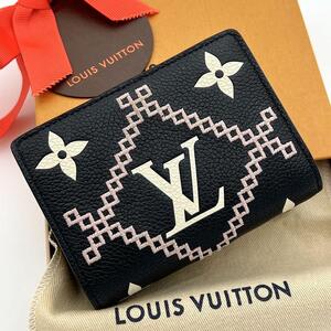 LOUIS　VUITTON ヴィトン アンプラント ポルトフォイユクレア ブロデリー 折り財布 M81139 コンパクト モノグラム レディース 新型 限定