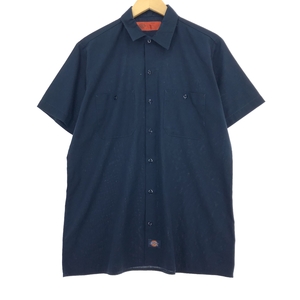 古着 ディッキーズ Dickies 半袖 ワークシャツ メンズM /eaa451976 【SS2409_50%】