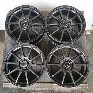 管理番号：S12-23【4本価格】【18×7.5J 5x114.3 ET+53 ハブ73】SSR GTV02・ヴェゼル ヴォクシー等・直接引取・適格請求書発行可能