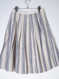 MHL. MARGARET HOWELLマーガレットハウエル APRON STRIPE SKIRTエプロンストライプスカート[LSKA64404]