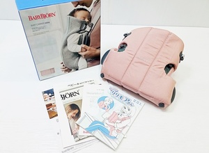 下松)【美品】BABYBJORN ベビービョルン ベビーキャリア MINI 抱っこひも ダスティピンク ◆N2412006 MN04A