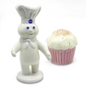 Doughboy ピルズベリー ドーボーイ＆ケーキ セラミックソルト＆ペッパーセット アメリカ雑貨 アメリカン雑貨