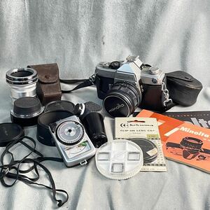 ● 1スタ！ Minolta SR-7 ミノルタ レンズ セコニック 露出計 レンズキャップ ケース 付属品