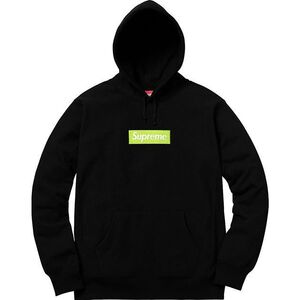 国内正規 新品 17FW Supreme Box Logo Hooded Sweatshirt パーカー Black 黒 S 17AW