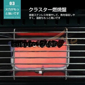 カセットガスストーブ ガスヒーター アウトドアヒーター ポータブルヒーター 1台2役 防寒対策 屋内屋外用 暖房機 釣り キャンプ 旅行用暖房