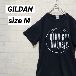 GILDAN ギルダン Tシャツ 半袖 プリント ロゴ ビッグロゴ ブラック M 2418