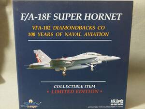 1/72 F/A-18F スーパーホーネット アメリカ海軍 VFA-102 ダイヤモンドバックス 海軍航空隊100周年記念塗装 Witty Wings WTW-72-008-012