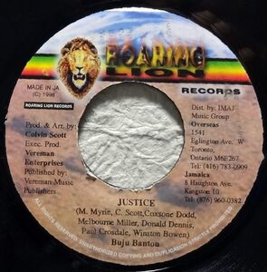 【Buju Banton / Justice】 [♪ZG] [♪ZQ] (R7/1)