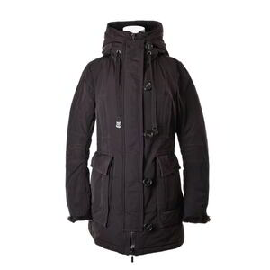 美品 MONCLER GAMBIE ラビットファー付き ダウンジャケット 0 ブラウン モンクレール KL4BLAPC05