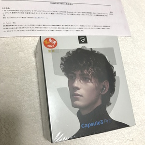 [未開封/送料込] SOUNDPEATS Capsule3 Pro 保証書あり【VGP2023金賞】8千円購入品 完全ワイヤレスイヤホン 充電ケーブル付 ハイレゾ LDAC