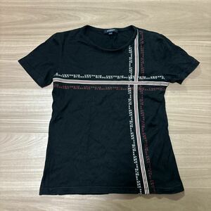 サイズ 160A BURBERRY LONDON バーバリー ロンドン 半袖Tシャツ ブラック トリコロール 子供用 レディース