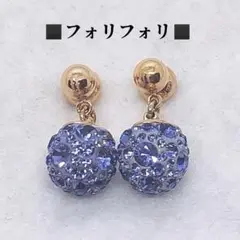 フォリフォリ　ピアス　ボール　クリスタル　Folli Follie