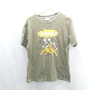 ◇ ⊂ Dickies ディッキーズ 半袖 Tシャツ サイズXL カーキ系 メンズ E