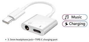 9 DAC内臓 3.5mmオーディオ端子+充電端子⇒USB Type-c 変換アダプター Samsung Galaxy Huawei Xiaomi ipad pro ALLDOCUBE　静2動