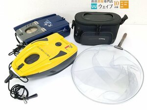 ダイワ 鮎ダモ ジャンク品・トモフネ GX 560W・友舟 GX L・シマノ クールリバーEV WB-061E 計4点 鮎用品セット