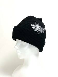 VOLCOM ボルコム D5832302BLK① ビーニー Beanie ニット帽 帽子 ブラック色 NoaDeane コラボデザイン 刺繍 ヴォルコム 新品 即決 送料無料