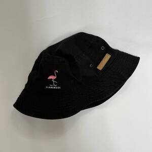 DL HEADWEAR バケットハット　フラミンゴ　ブラック　M