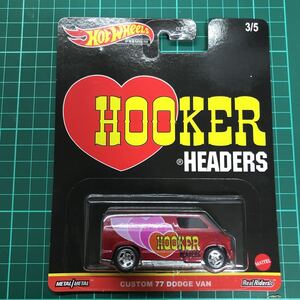 ホットウィール Hot Wheels CUSTOM 77 DODGE VAN 値札跡　セキュリティタグ貼付有