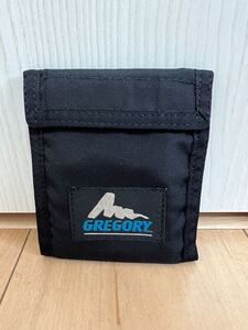 GREGORY グレゴリー 財布 ブラック ウォレット 二つ折り財布 旧タグ 黒　ブラック　青タグ　旧ロゴ　財布