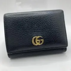 GUCCI GGマーモント三つ折り財布　(0063)