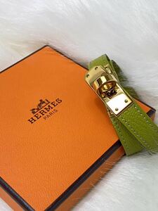 HERMES エルメス ケリー レザーブレスレット ドゥブルトゥール