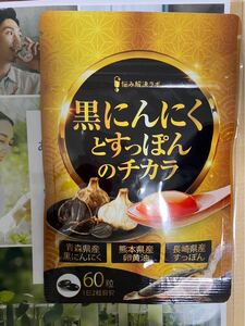 【こだわりの国産原料贅沢配合】黒ニンニクとすっぽんのチカラ 30日分 60粒 青森県産黒 サプリメント 443