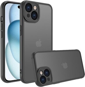 iPhone 15 ケース iPhone15 ケース 15ケース スマホカバー 耐衝撃 指紋防止 滑り止め マット半透明 黄ばみな