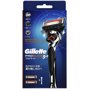 Gillette ジレット プログライド5+1 ホルダー本体+替刃2個付 カミソリ・替刃 _【S111123807】新品