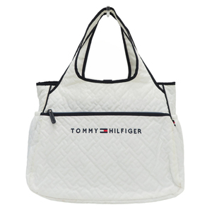 ★TOMMY HILFIGER GOLF トミー ヒルフィガーゴルフ キルト トートバッグ THMG7FB9 ホワイト系★