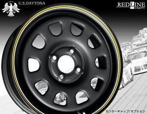 ★ U.S.Daytona ★ 15x5.5J OFF+40 PCD100　軽四カスタム/チューニングサイズ　GOODYEAR LS2000 165/55R15 タイヤ付4本セット