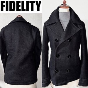 即落送料無料★ 美品 FIDELITY フィデリティ 送料込4万円程 ウール起毛 ピーコート S JOURNAL STANDARD ジャーナルスタンダード 別注格安