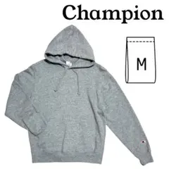 Champion グレー フード付きスウェット M パーカー　グレー