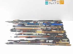 ダイワ パワーメッシュ 小継 飛竜 1-36・CG 輝宝 チヌ 0号540・オリムピック テクスター 磯 等 磯竿 ジャンク品セット ジャンク