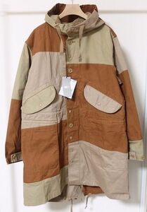 20AW Engineered Garments エンジニアードガーメンツ BEAMS BOY 別注 Highland Parka ハイランド パーカーM パッチワーク切替