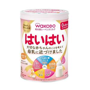 810g (x 1) 和光堂 レーベンスミルク はいはい 810g 粉ミルク 粉末 [0ヶ月から1歳頃] ベビーミルク DHA・アラキドン酸配合