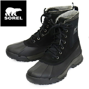 SOREL (ソレル) NM5167 バクストンライト ブーツ ウォータープルーフ メンズ 010BLACK SRL140 US8-約26.0cm