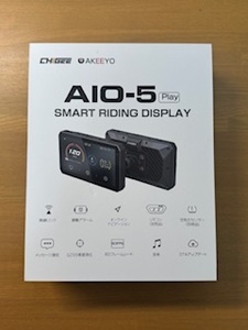 AIO-5 Play SMART RIDING DISPLAY (AKEEYO)【中古：美品】+α