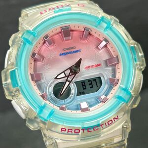 限定モデル 超美品 CASIO カシオ Baby-G ベビージー アクアプラネットコラボ BGA-280AP-7A 腕時計 クオーツ アナデジ スケルトン 多機能