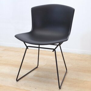 Knoll ノル Bertoia Collection プラスチック サイドチェア ハリー ベルトイア ミッドセンチュリー ブラック EG14559 中古デザイナーズ家具