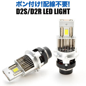 RR1-4 エリシオン H16.5-H24.5 ポン付け D2S D2R兼用 LEDヘッドライト 12V 車検対応 ホワイト 6000K 35W 明るさ1.5倍