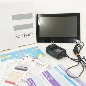 【通電確認】『HUAWEI Softbank 202HW ポータブルテレビ PhotoVision TV アダプター 取説 元箱付』デジタルフォトフレーム ソフトバンク 