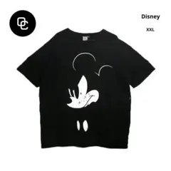 【美品】Disney ディズニー アングリー ミッキー Tシャツ ブラック 3L