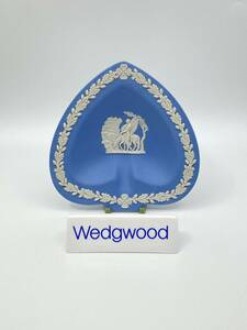 WEDGWOOD ウェッジウッド JASPERWARE BLUE 11cm Spade Dish ジャスパーウェア ブルー 11cm スペード皿 *L689